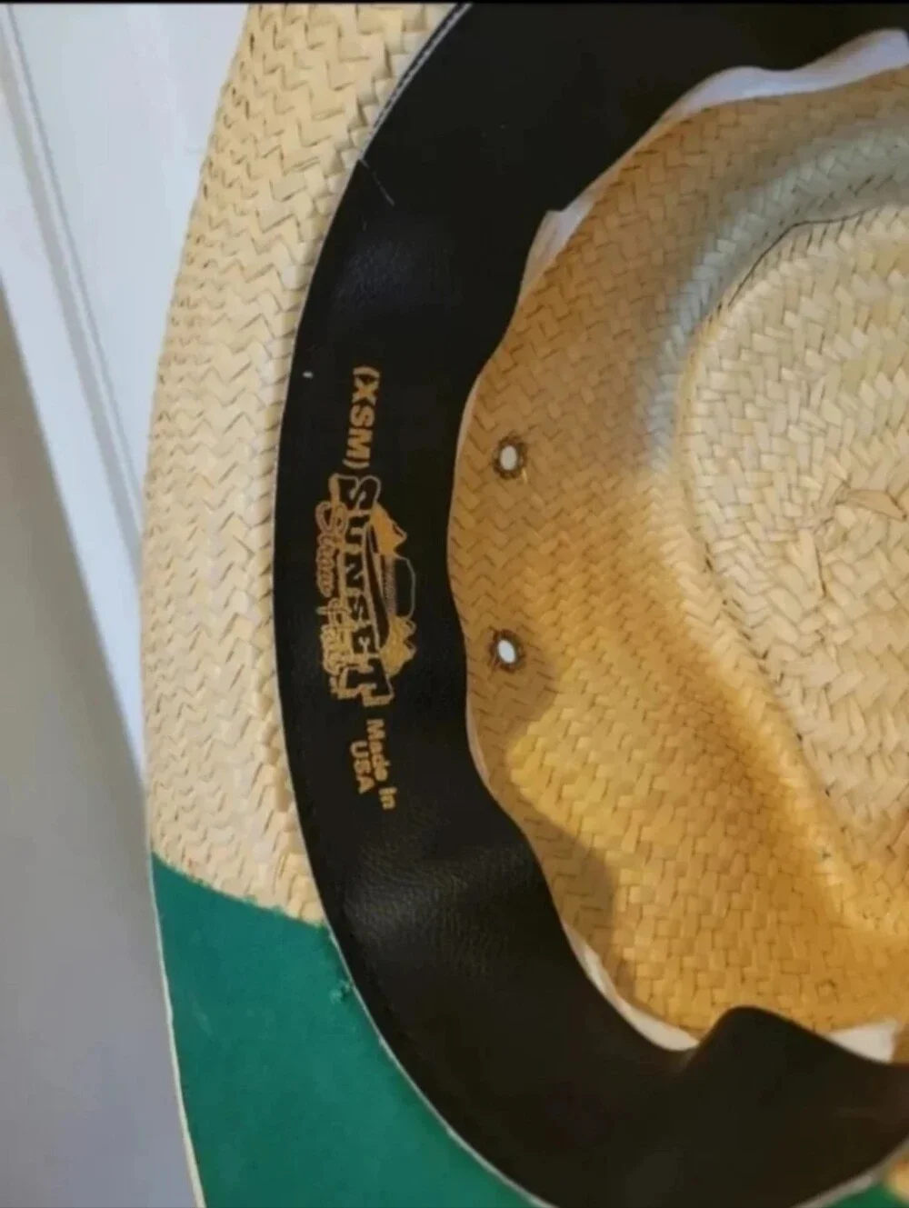 XS Youth/Men's STRAW HAT with John Deere Colors